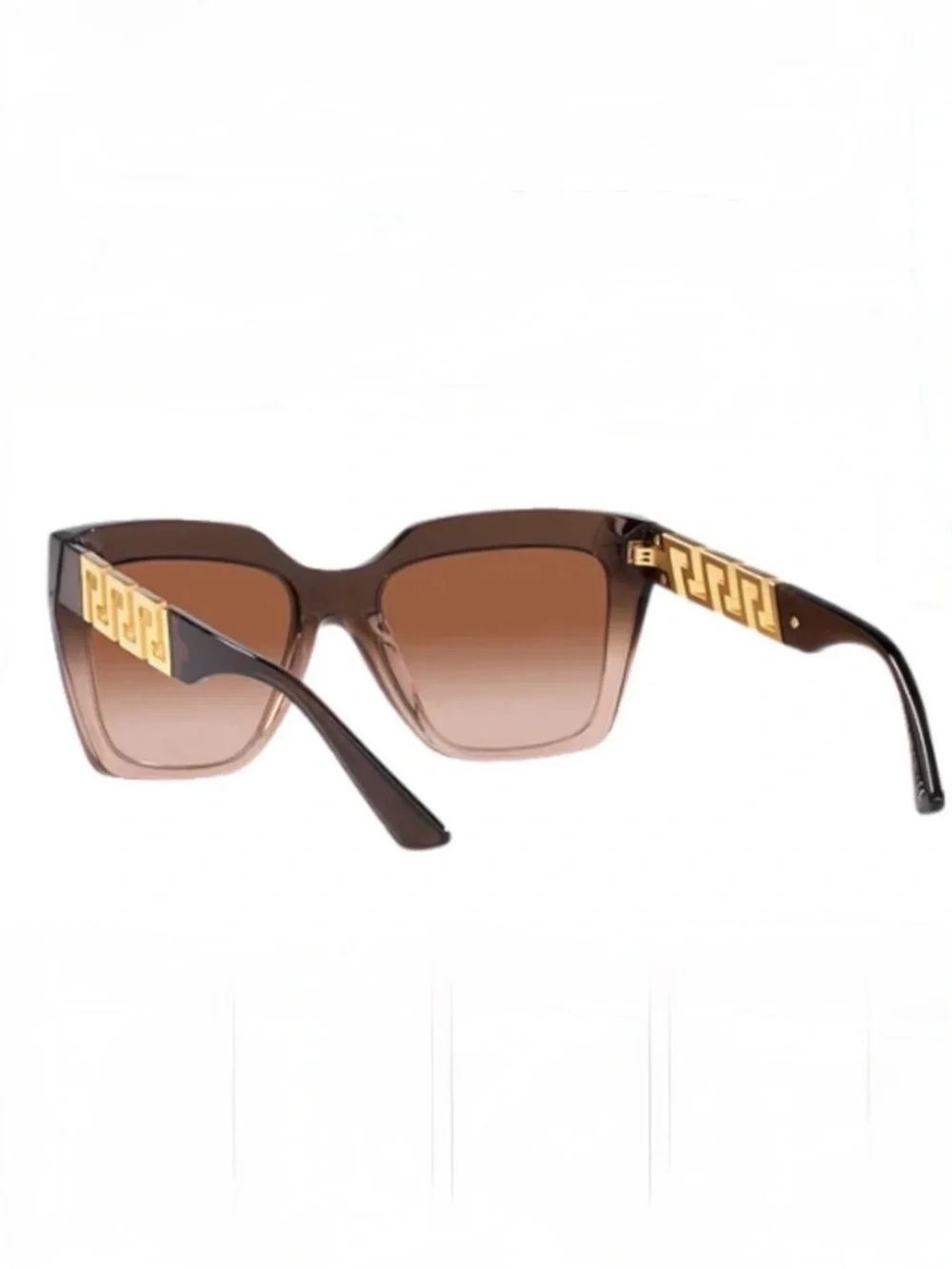 NEW VERSACE 4418 533213 Women’s Brown Gradient Beige Sunglasses 56 ••AUTHENTIC •
